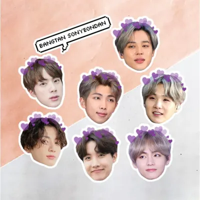 BTS – jedlá kolečka na cupcakes