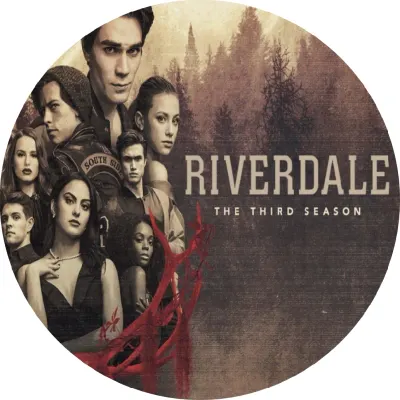 Riverdale – parta v mlžném lese, červený akcent – jedlý papír na dort