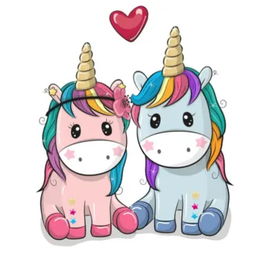 Jednorožci – Unicorn – jedlý papír na dort