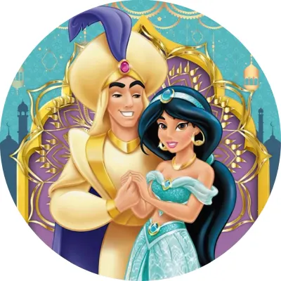 Aladin – princezna Jasmína – jedlý papír na dort