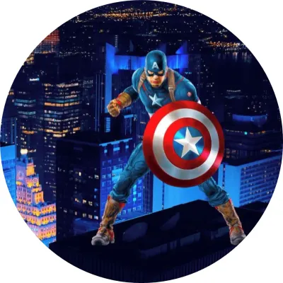 Avengers – Kapitán Amerika před mrakodrapy – jedlý papír na dort