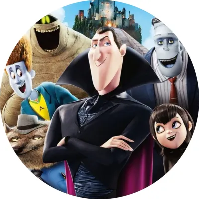 Hotel Transylvania – Drákula v plášti a hrad – jedlý papír na dort