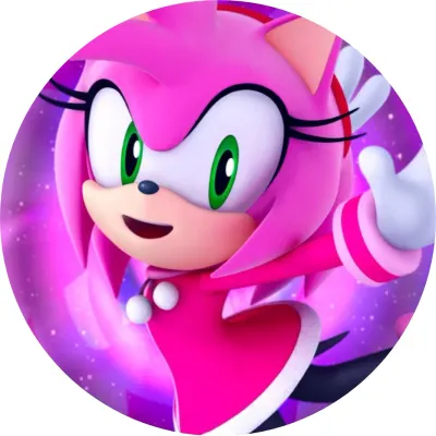 Sonic – Amy Rose – jedlý papír na dort