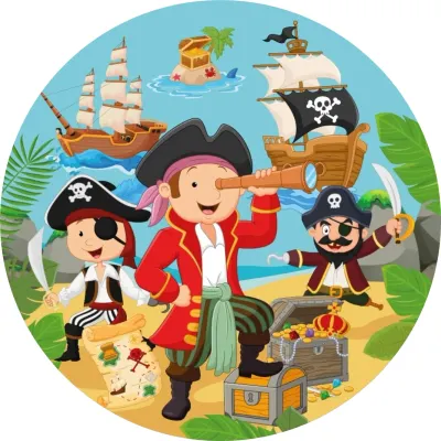 Pirátský svět – jedlý papír na dort