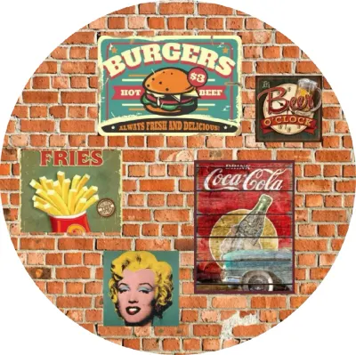 Fast food – jedlý papír na dort