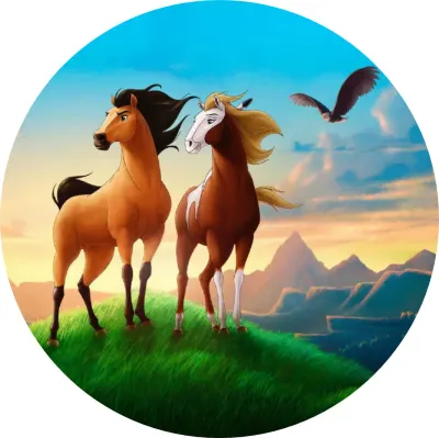 Kůň – Spirit – jedlý papír na dort