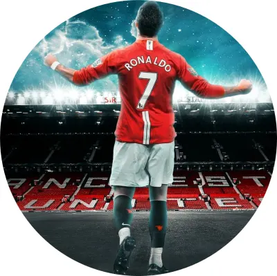 Ronaldo – Manchester United: Pohled zezadu – jedlý papír na dort