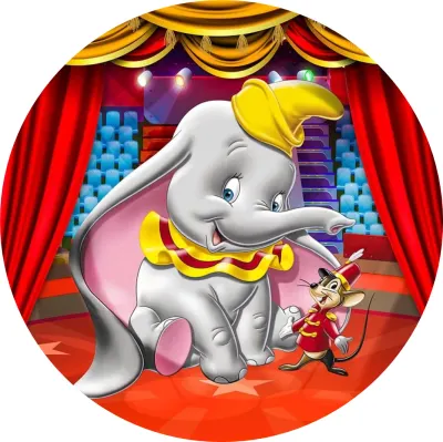 Slůně – cirkus – jedlý papír na dort