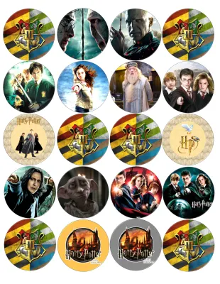 Harry Potter – jedlá kolečka na cupcakes