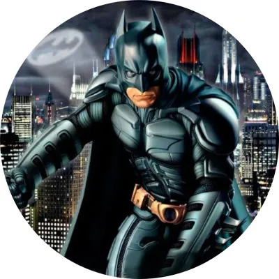 Batman – v taktickém obleku nad Gothamem – jedlý papír na dort