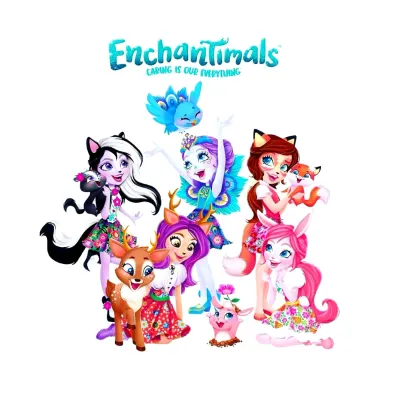 Enchantimals – obdélníkový jedlý papír na dort