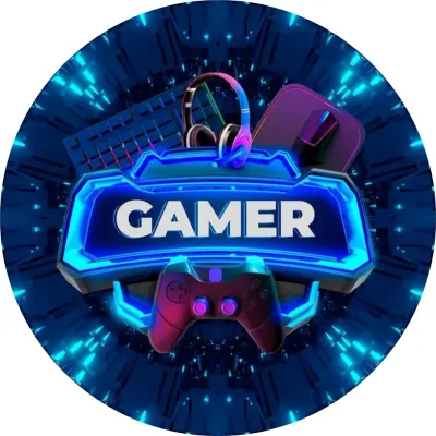 Gamer – nápis se sluchátky a klávesnicí – jedlý papír na dort