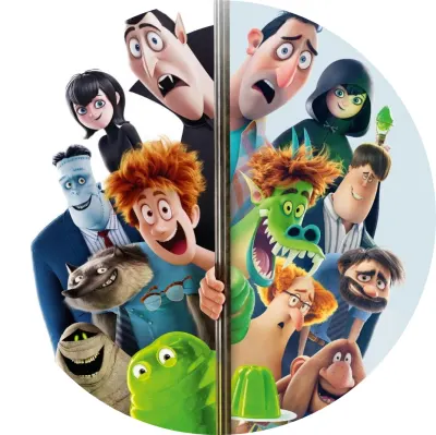 Hotel Transylvania – strašidla a zrcadlení – jedlý papír na dort