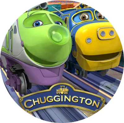 Chuggington – Mašinky Koko a Brewster s logem – jedlý papír na dort