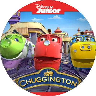 Chuggington – Wilson v čele s Koko a Brewsterem – jedlý papír na dort