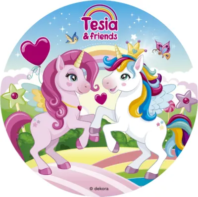 Jednorožec Tesia – Unicorn – jedlý papír na dort