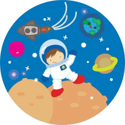 Kosmonaut – Vesmír – jedlý papír na dort