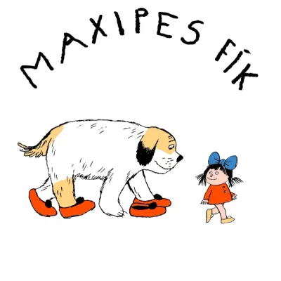 Maxipes Fík – v bačkorách a Ája s nápisem – jedlý papír na dort