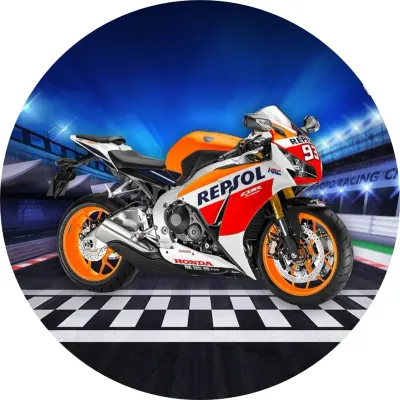 Motorka – Honda – jedlý papír na dort