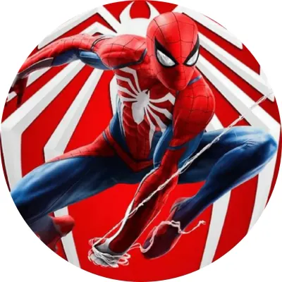 Spiderman – skok na červenobílém pozadí – jedlý papír na dort