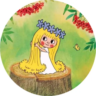 Víla Amálka – na pařezu s jeřabinami – jedlý papír na dort