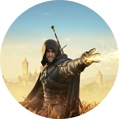 Witcher – Zaklínač – magické znamení a hrad – jedlý papír na dort