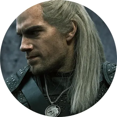 Witcher – Zaklínač – portrét s medailonem – jedlý papír na dort