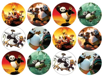 Kung Fu Panda – jedlá kolečka na cupcakes