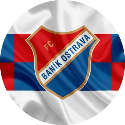 Baník Ostrava – erb a vlnící se vlajka – jedlý papír na dort