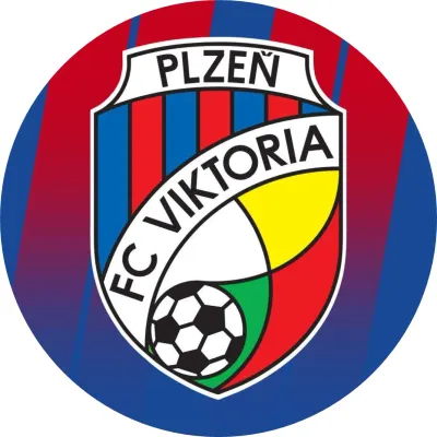 Viktoria Plzeň – znak s míčem a pruhované pozadí – jedlý papír na dort