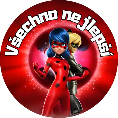Miraculous – Všechno nejlepší – jedlý papír na dort