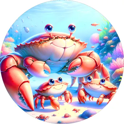 Mořský svět – Krab – jedlý papír na dort