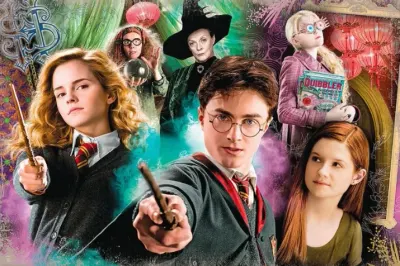 Harry Potter – hrdinové a Lenka s Jinotajem – obdélníkový jedlý papír na dort