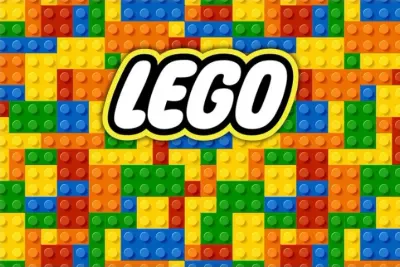Lego kostičky – obdélníkový jedlý papír na dort