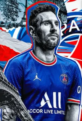 Lionel Messi – tmavě modrý dres a Eiffelova věž – obdélníkový jedlý papír na dort