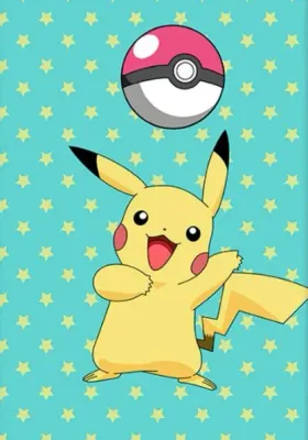 Pokémon – Pikachu a růžový Pokéball – obdélníkový jedlý papír na dort