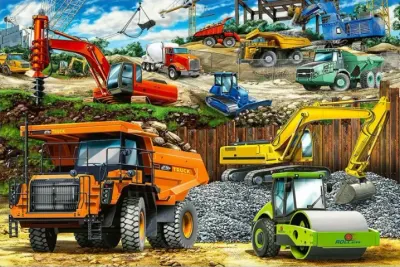 Stavbaři – obdélníkový jedlý papír na dort