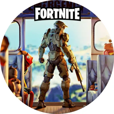 Fortnite mise – jedlý papír na dort