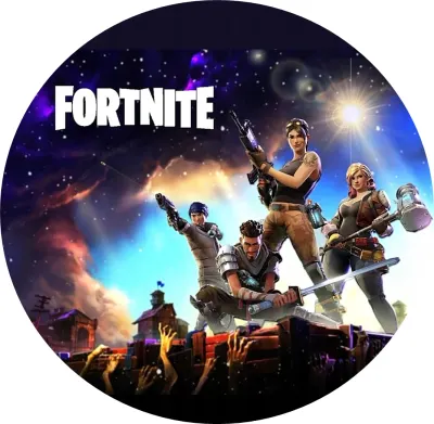 Fortnite – Dark Galaxy – jedlý papír na dort
