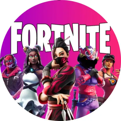 Fortnite – Růžový – jedlý papír na dort