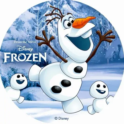 Frozen – Veselý Olaf – jedlý papír na dort