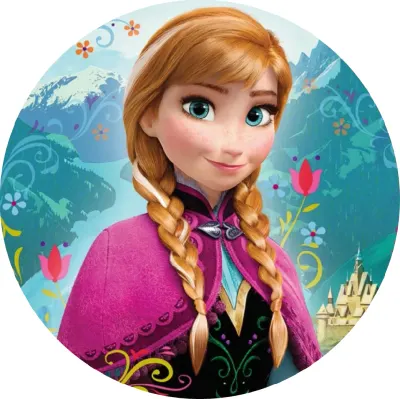 Frozen – Anna – jedlý papír na dort