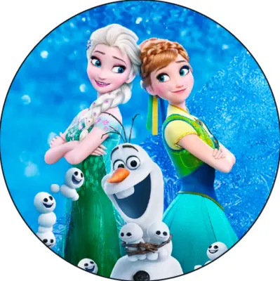 Frozen – Blue – jedlý papír na dort