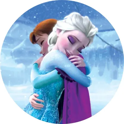Frozen – Objetí – jedlý papír na dort