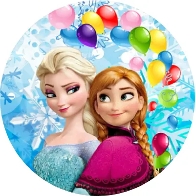 Frozen – Party – jedlý papír na dort