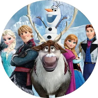 Frozen – Pohoda – jedlý papír na dort