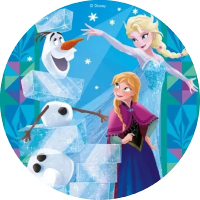 Frozen – Ledové kostky – jedlý papír na dort