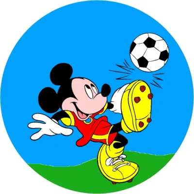 Mickey – Fotbalista – jedlý papír na dort