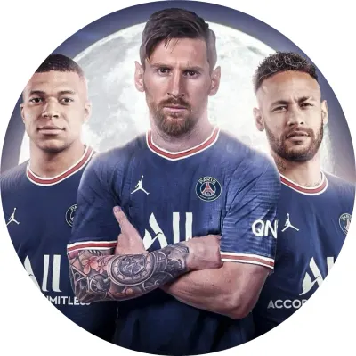 Messi – Neymar – MPappé – jedlý papír na dort