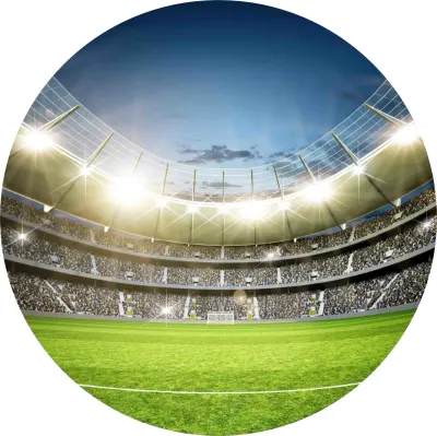 Fotbalový stadion – jedlý papír na dort